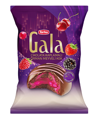 ГАЛА ШОКЛАДНЫЙ КЕКС С ЛЕСНЫМИ ЯГОДАМИ - GALA CHOCOLATE COATED CAKE WITH FOREST FRUIT 6X24X50П