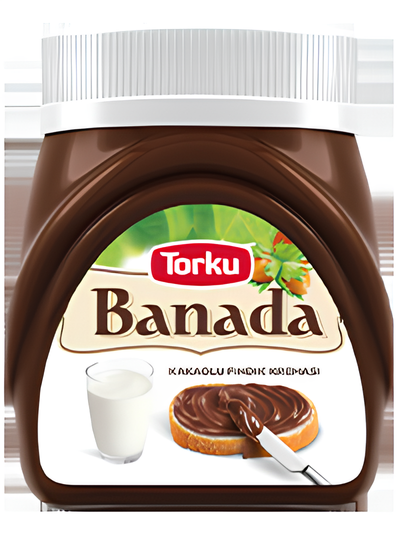 ТОРКУ БАНАДА КАКАО-КРЕМ С ФУНДУКОМ - TORKU BANADA COCOA HAZELNUT CREAM  (GLASS) 12*350G